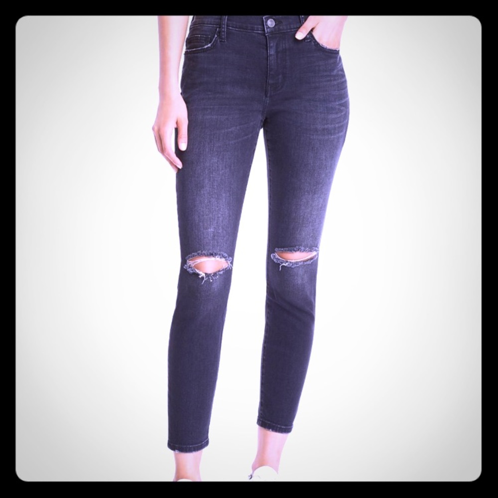 Current/Elliott The Stiletto Distressed Ankle Jean